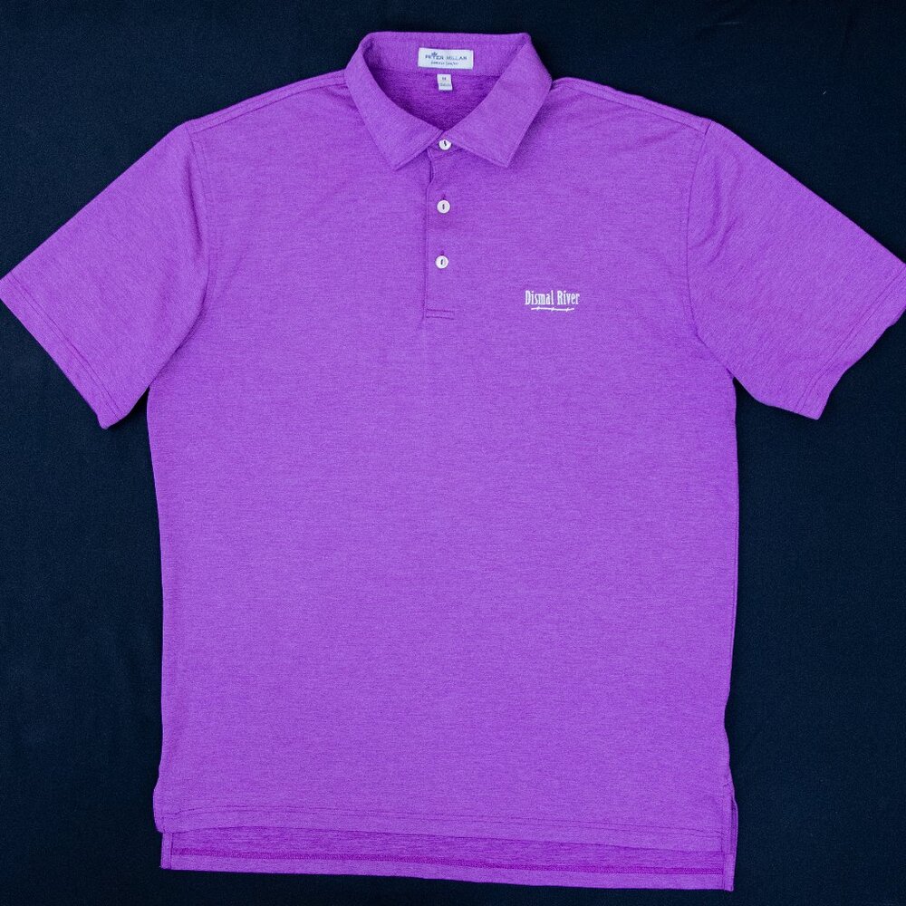 Peter Millar Summer Comfort Men's Dismal River Size M Purple Polo